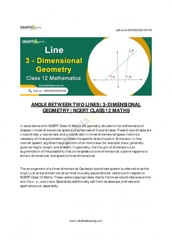 picture_Geometry Pdf 168512 | Ncert Maths Class 12 3 Dimensional Geometry