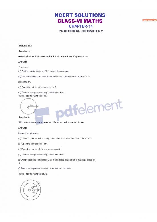 picture Geometry Pdf 167238 | Ncert Solutions Class 6 Maths Chapter 14 Practical Geometry Application Copy