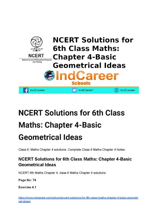 picture1_Ncert Solutions For 6th Class Maths  Chapter 4 Basic Geometrical Ideas