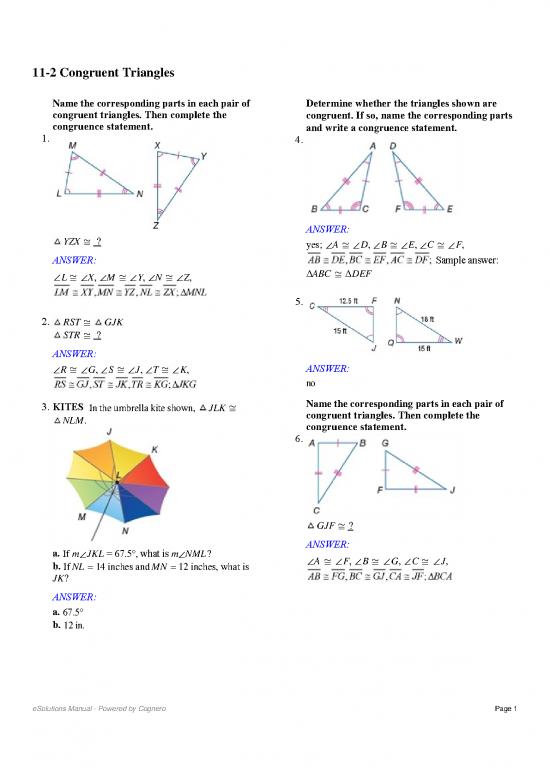 picture Congruent Triangles Pdf 167412 | Pre Alg 11 2 P635 Answers