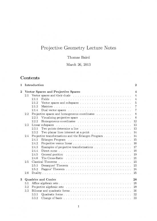 picture Geometry Pdf 167240 | Projectivegeometrylecturenotes2