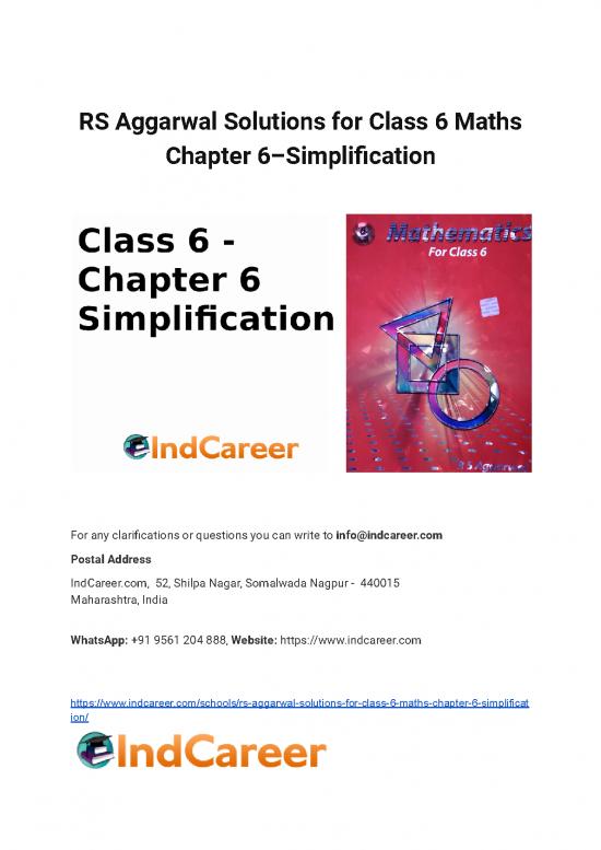 picture_Rs Aggarwal Solutions For Class 6 Maths Chapter 6–simplification