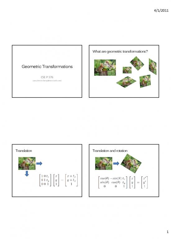 picture1_Geometric Transformations Pdf 166467 | Transformations