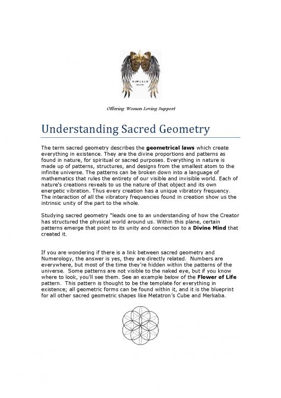 Geometry pdf 167208 understanding sacred geometry