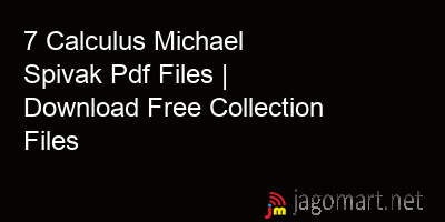 picture 7 Calculus Michael Spivak Pdf Files | Download Free Collection Files