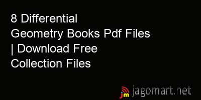 picture 8 Differential Geometry Books Pdf Files | Download Free Collection Files