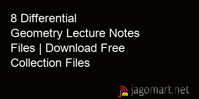 picture 8 Differential Geometry Lecture Notes Files | Download Free Collection Files