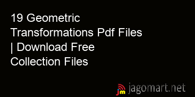 picture 19 Geometric Transformations Pdf Files | Download Free Collection Files