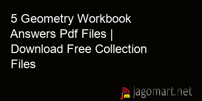 picture 5 Geometry Workbook Answers Pdf Files | Download Free Collection Files