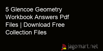 picture 5 Glencoe Geometry Workbook Answers Pdf Files | Download Free Collection Files