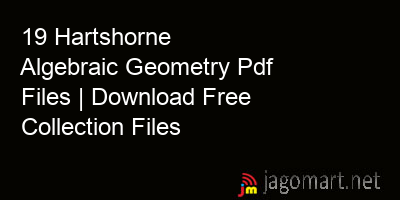 picture 19 Hartshorne Algebraic Geometry Pdf Files | Download Free Collection Files