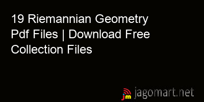 picture 19 Riemannian Geometry Pdf Files | Download Free Collection Files
