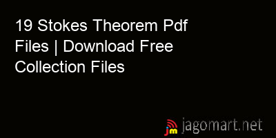 picture 19 Stokes Theorem Pdf Files | Download Free Collection Files