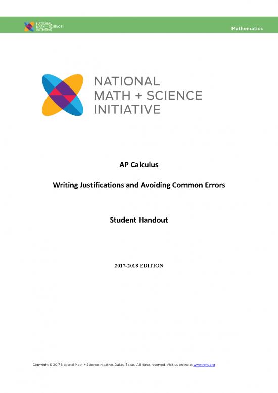 picture_Calculus Pdf 170728 | 12 Writing Justifications And Avoiding Common Errors