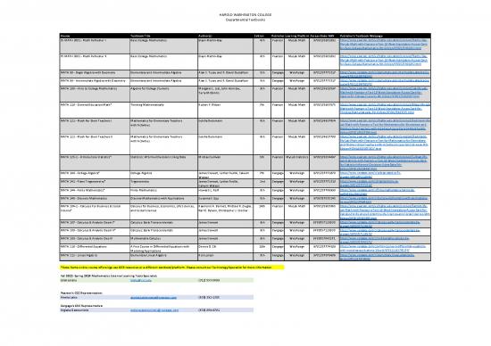 picture_2022 F Math Department Textbooks