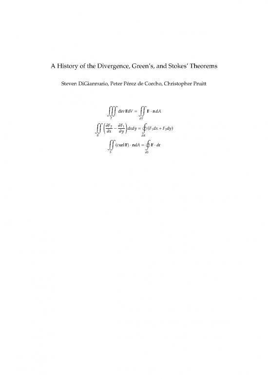 picture_A History Of The Divergence Greens And Stokes Theorems