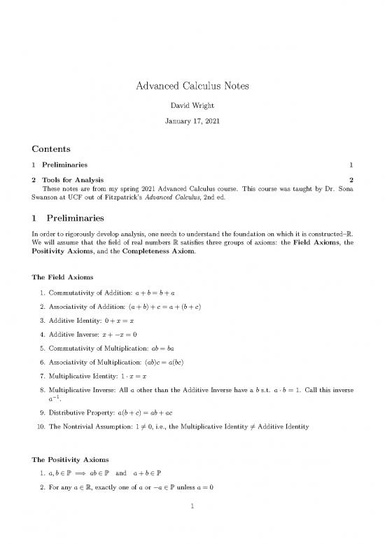 picture Advanced Calculus Fitzpatrick Pdf 171395 | Acalc Notes