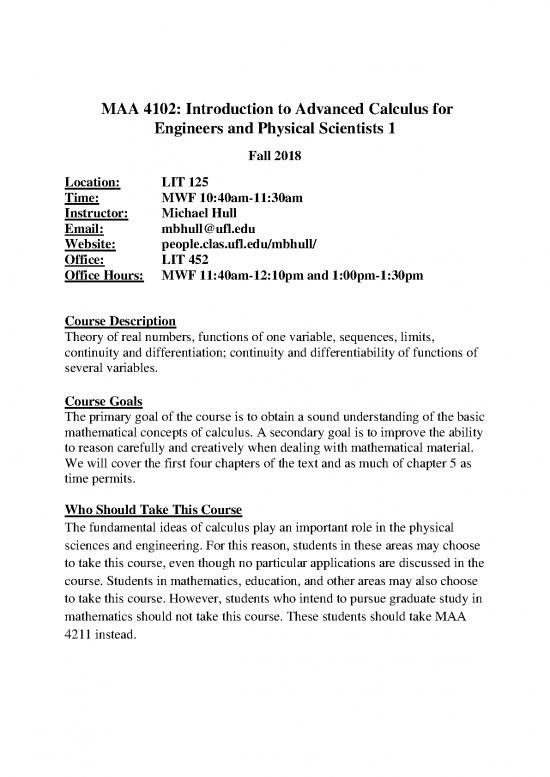 picture Advanced Calculus Of Several Variables 171191 | Adv Calc Syllabus