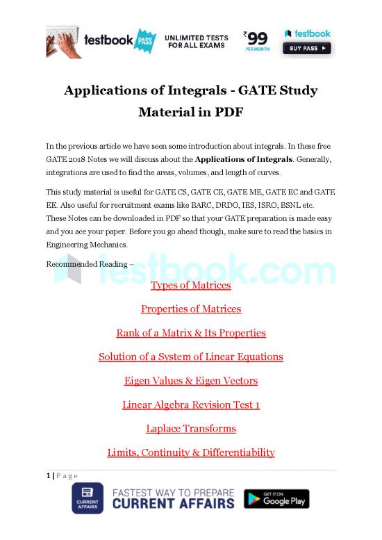 picture1_Differentiation Pdf 169492 | Applications Of Integrals Gate Study Material In Pdf 2
