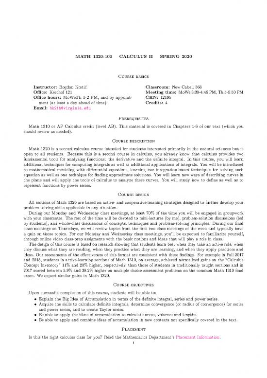 picture1_Calculus Pdf 169392 | Bogdan Krstic Syllabus Calc 2