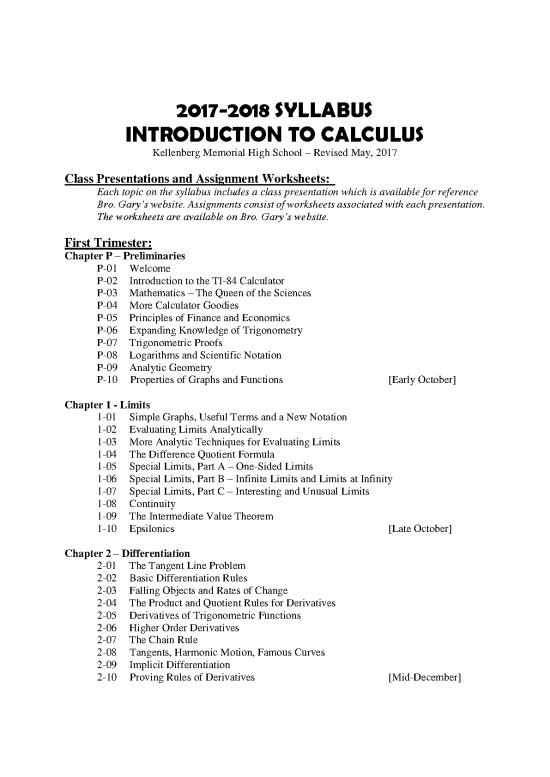 picture Calculus Pdf 170347 | Calculus Syllabus 2017 2018 Pdf