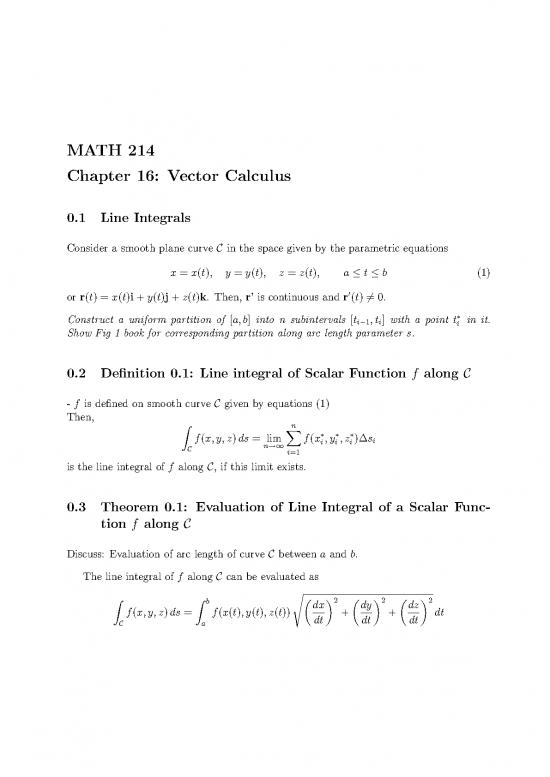 picture1_Vector Calculus Book Pdf 171119 | Chap 16