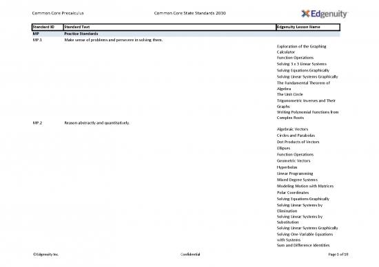picture_Precalculus Pdf 170243 | Common Core Precalculus Alignment 6 10 14