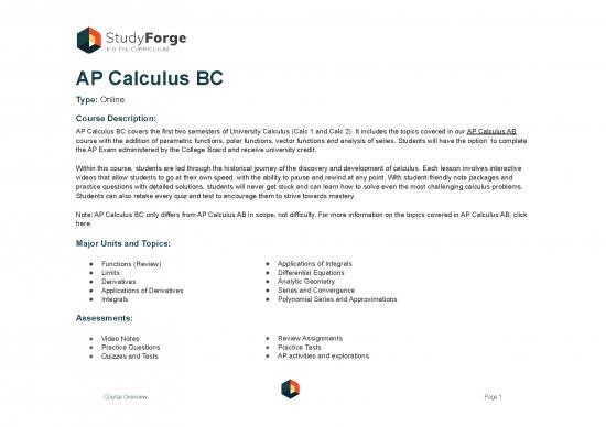 picture Calculus Problems With Solutions Pdf 171268 | Course Overview Ap Calculus Bc