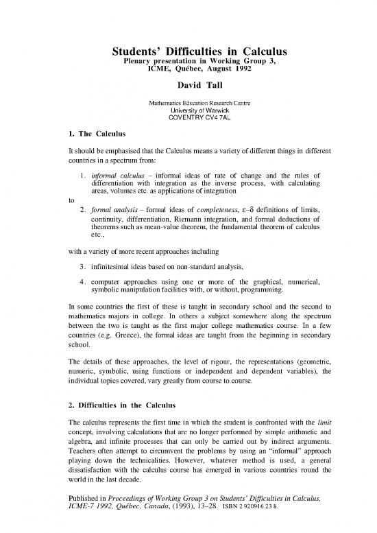 picture_Calculus Pdf 169202 | Dot1993k Calculus Wg3 Icme