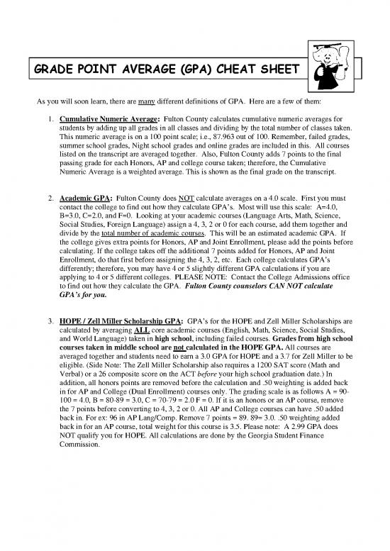 picture_Academic Pdf 170274 | Gpa Cheat Sheet