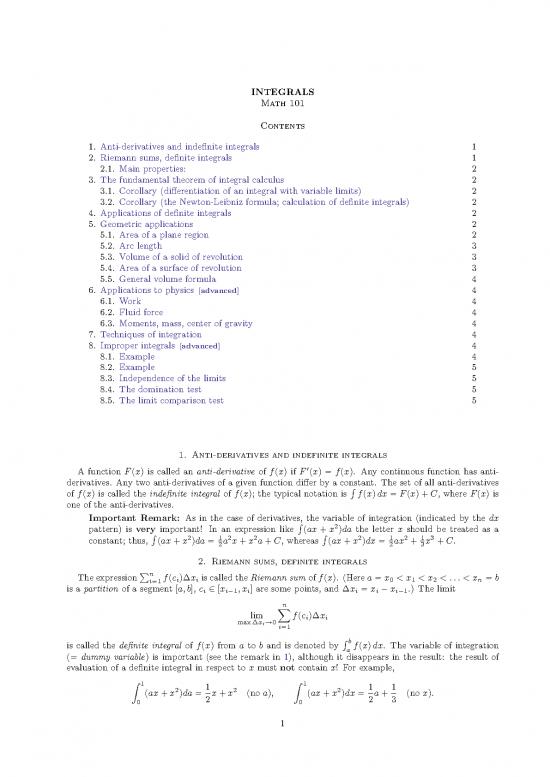 picture1_Calculus Pdf 170267 | Integral