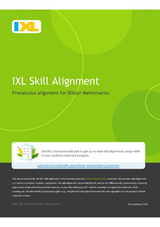 picture1_Precalculus Pdf 170340 | Ixl Math Blitzer Mathematics Precalculus