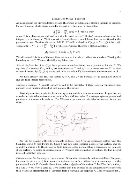 picture1_Surface Integral Pdf 169691 | Lecture38