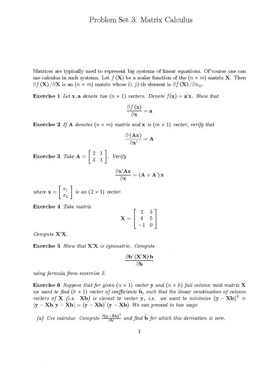 picture Matrix Calculus Pdf 171409 | Linear Algebra Ps 3