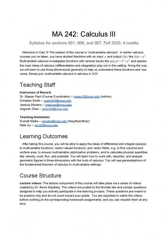 picture Calculus Pdf 169253 | Ma 242 Instructor Syllabus Fall 2020