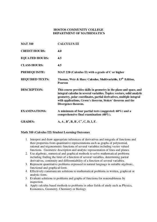 picture1_Calculus Pdf 170313 | Mat 310 Syllabus Pathway