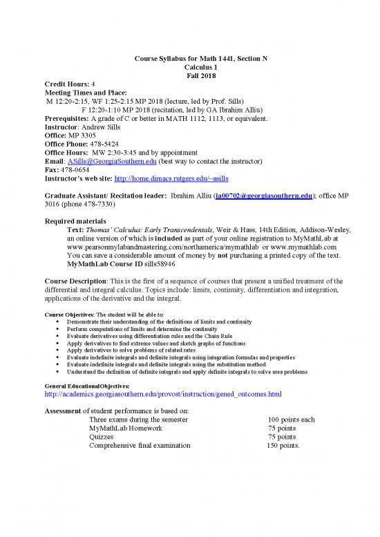 picture Calculus Pdf 169690 | Math1441syl