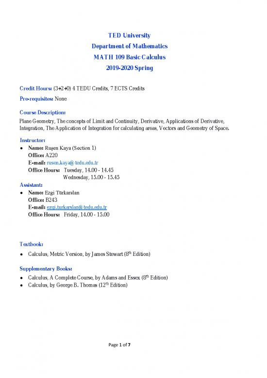 picture Calculus Pdf 170782 | Math 109 Syllabus 201920 Spring