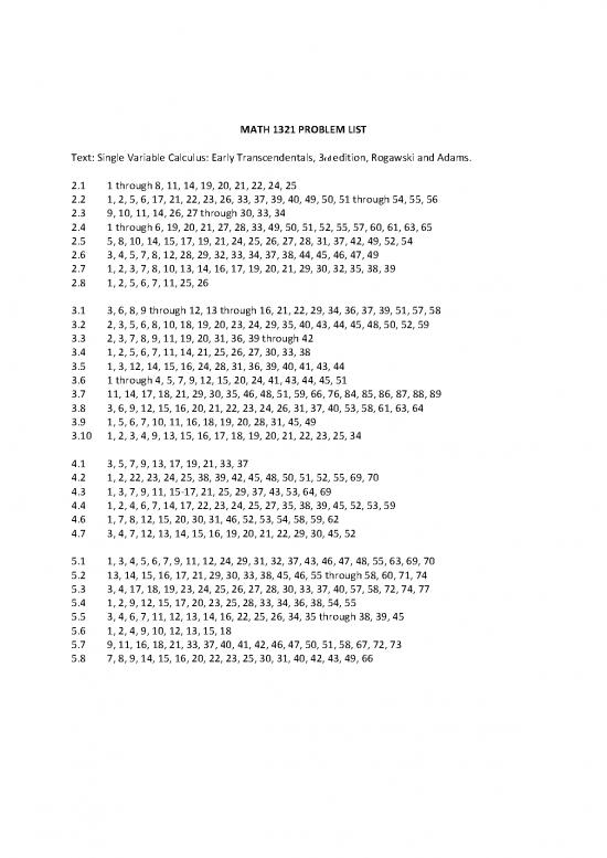 picture Calculus Pdf 169438 | Math 1321 Problem List
