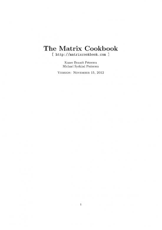 picture Matrix Pdf 170536 | Matrixcookbook