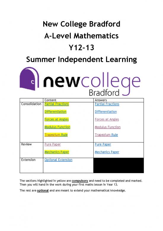 picture Differentiation Pdf 169581 | Ncb Y12 13 A Level Maths Sil 2021