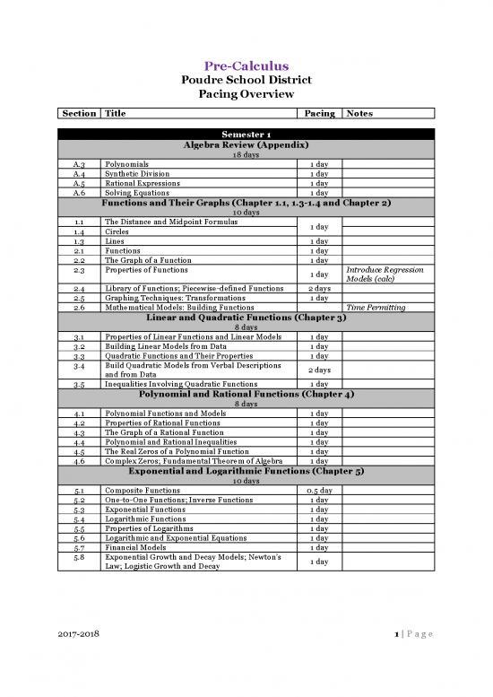 picture_Calculus Pdf 170672 | Precalculus Pacing Guide