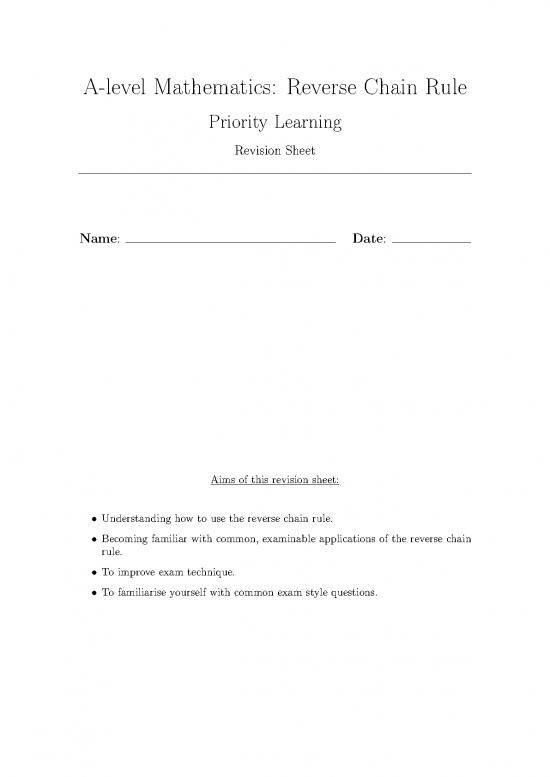 picture1_Chain Rule Pdf 171213 | Reverse Chain Rule Rs