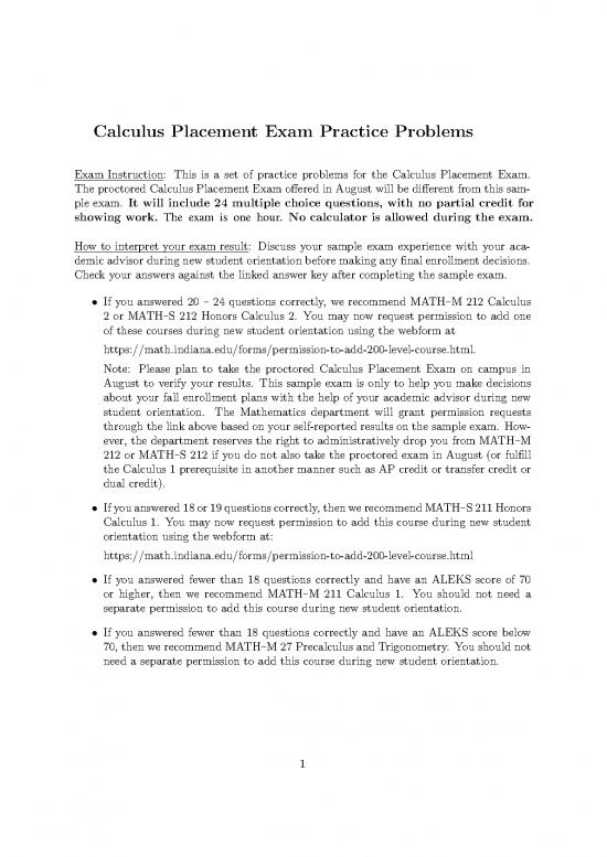 picture1_Calculus Pdf 169535 | Sample Calculus Placement