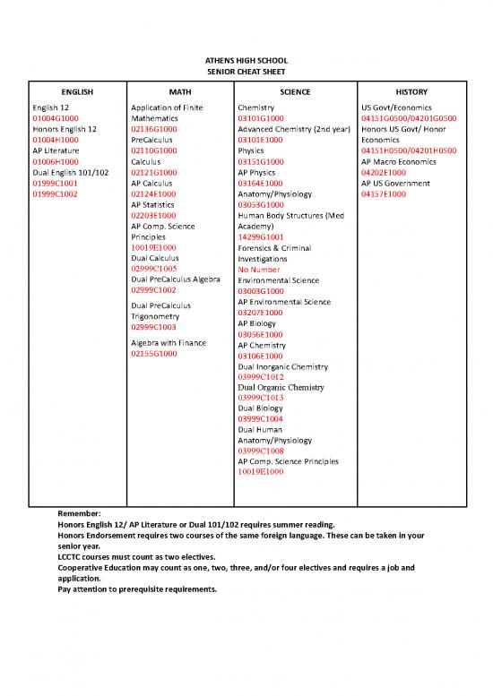 picture1_Calculus Pdf 170134 | Senior Cheat Sheet With Coursdocx