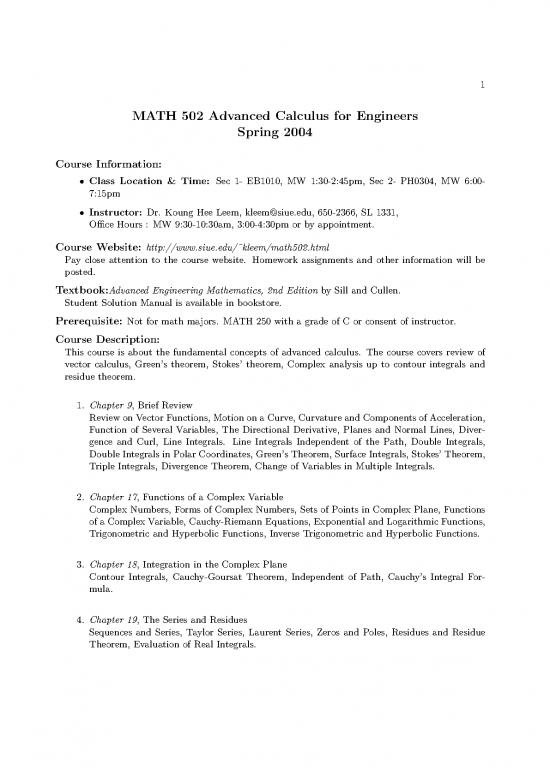 picture Calculus Pdf 170724 | Syllabus Math502