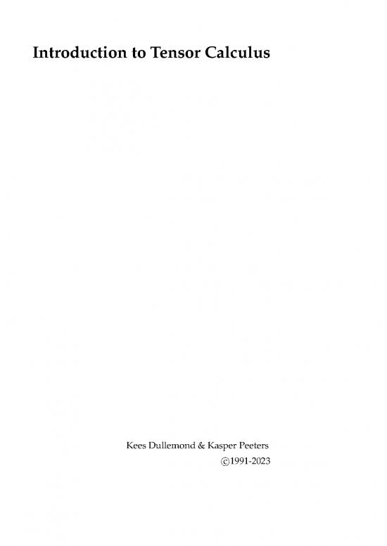 picture Calculus Pdf 170337 | Tensor