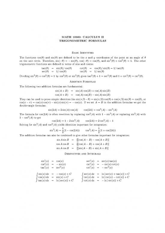 picture_Calculus Pdf 170935 | Trigformulas