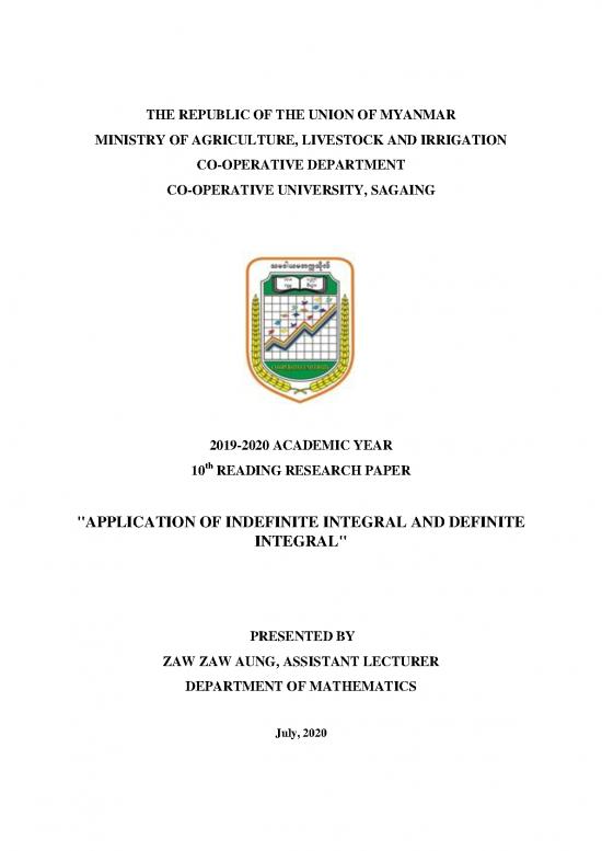 picture_Calculus Pdf 169542 | U Zaw Zaw Aung