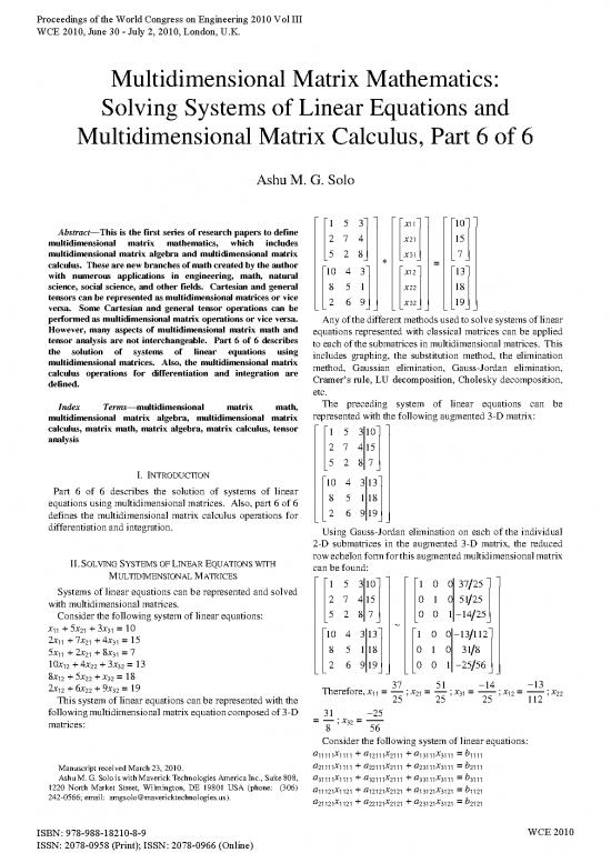 picture_Matrix Calculus Pdf 171442 | Wce2010 Pp1848 1850